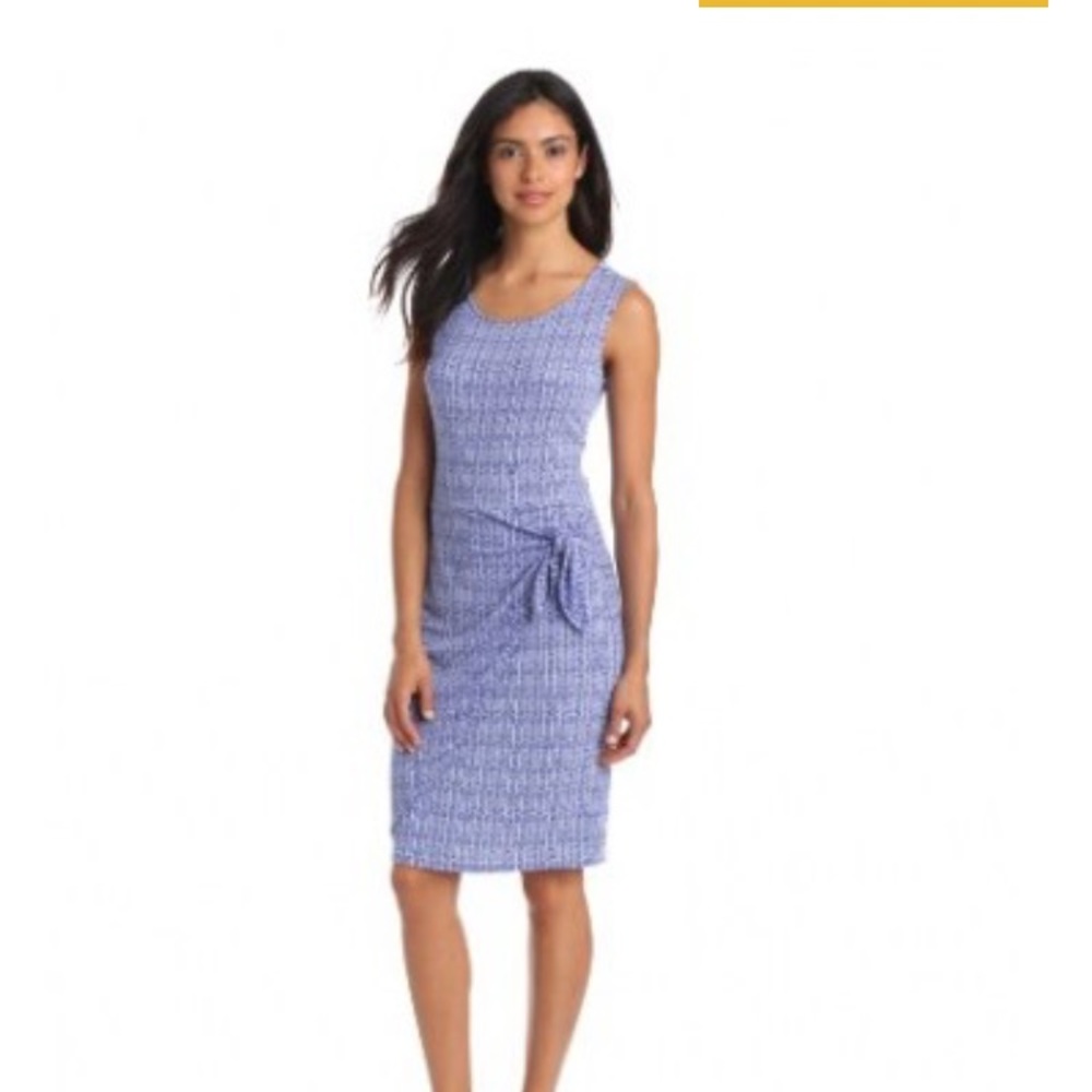 Nautical Faux Wrap dress size S
